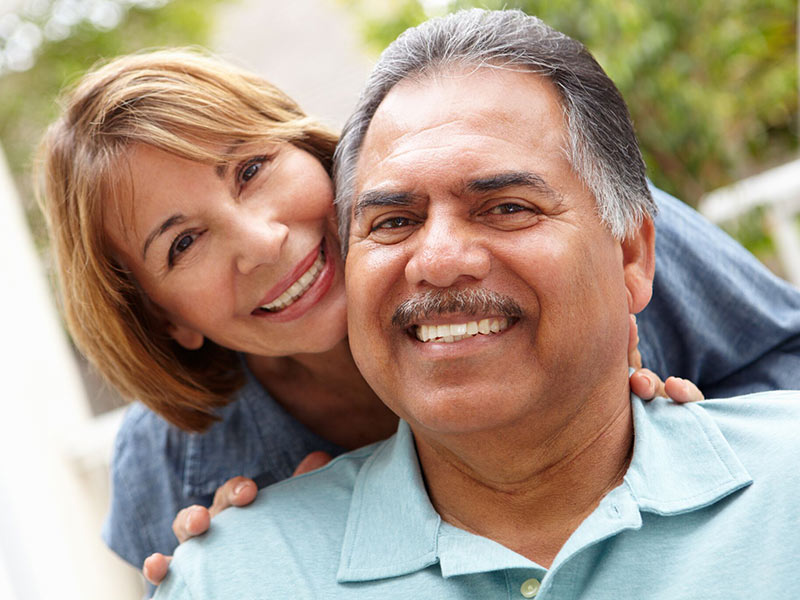 Old Couples Smiling together