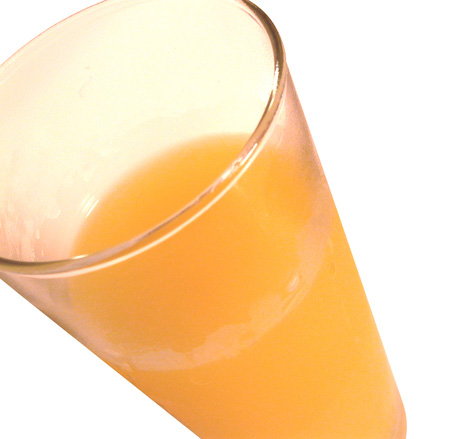 orange juice in a glass