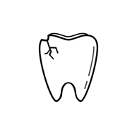 A broken tooth image